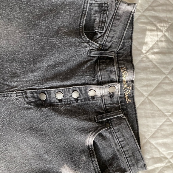 Universal Thread Button Fly Black Jeans - Picture 4 of 5